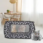 Portable foldable dog travel crate