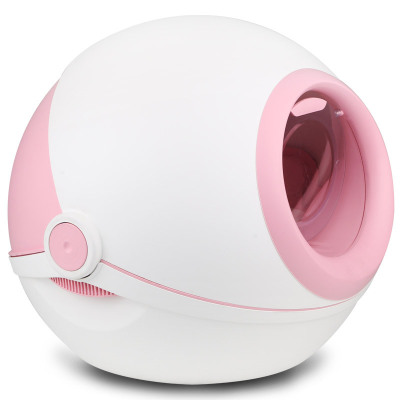 Cat Litter Boxes Large Cat Litter Boxes Fully Enclosed Cat Toilet Spaceship Design Flip-Up Splash-proof And Belt-proof Sand 02