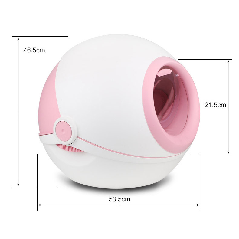 Cat Litter Boxes Large Cat Litter Boxes Fully Enclosed Cat Toilet Spaceship Design Flip-Up Splash-proof And Belt-proof Sand