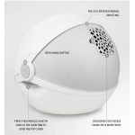 Cat Litter Boxes Large Cat Litter Boxes Fully Enclosed Cat Toilet Spaceship Design Flip-Up Splash-proof And Belt-proof Sand