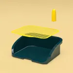 Splash-proof Half-fenced Dog Toilet