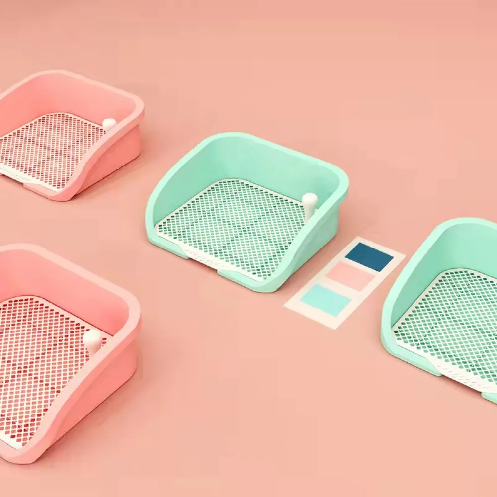 Splash-proof Half-fenced Dog Toilet