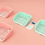 Splash-proof Half-fenced Dog Toilet