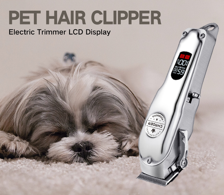 Cat Dog Electric Digital Display Hair Clippers