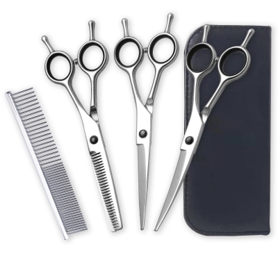 Professional Dog Grooming Scissors Three Kit 6 Inch 01