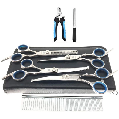 Dog Grooming Scissors Kit 7 Piece Set 6.6 Inch 01