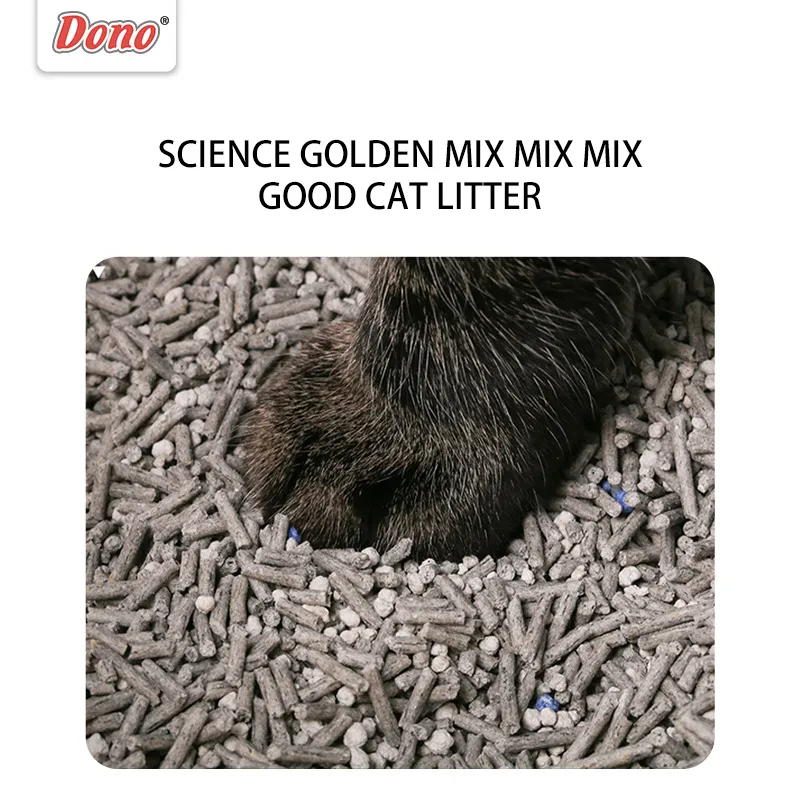 DONO Cat Litter Activated Carbon Tofu Bentonite Clumping Cat Litter Dust-free Does Not Touch The Bottom