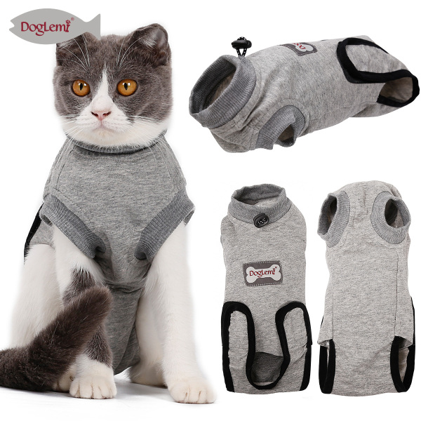 DOGLEMI Cat Recovery Suit for Small Medium Cats
