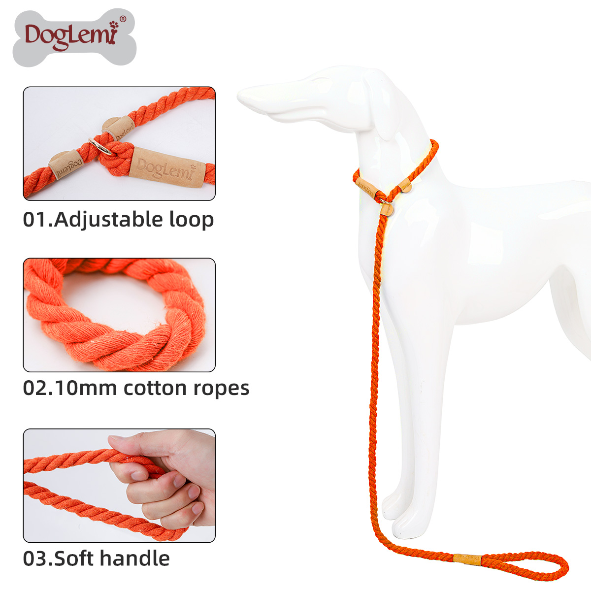 DOGLEMI Explosion-proof Dog Training Leashs