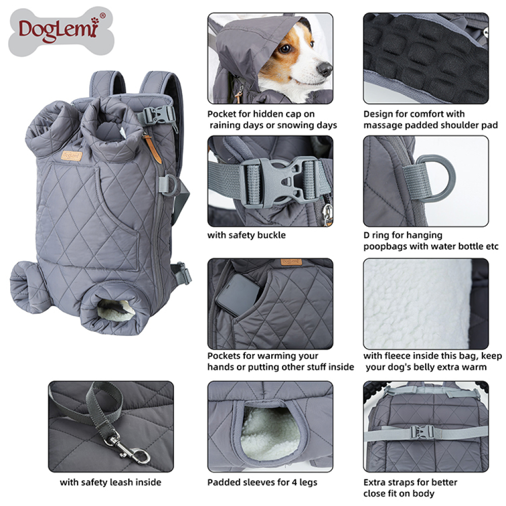 DOGLEMI Cat Dog Travel Bag