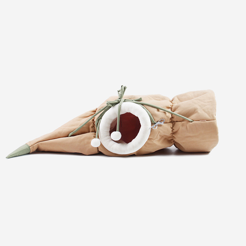 Cat Tunnel 2-in-1 Collapsible Cat Tunnels For Indoor Cats Beds