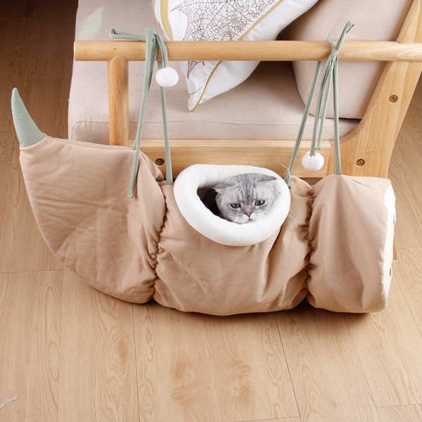 Cat Tunnel 2-in-1 Collapsible Cat Tunnels For Indoor Cats Beds