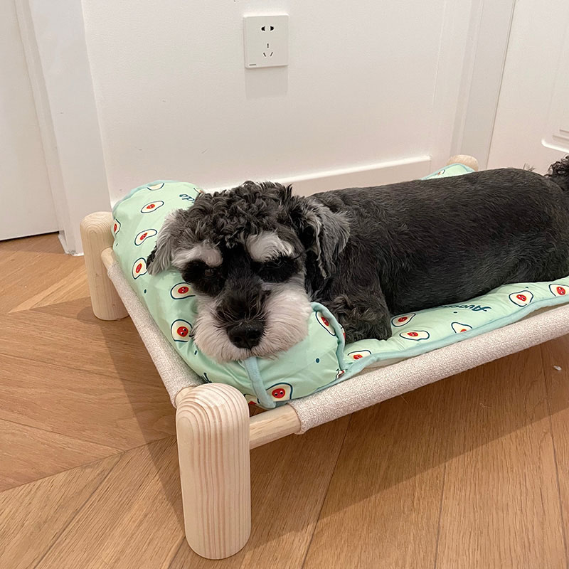 Dog Cooling Mat Breathable Bed With Pillow
