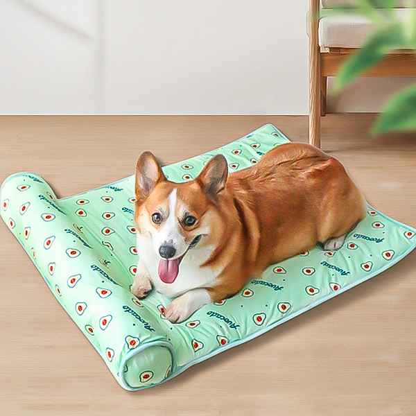 Dog Cooling Mat Breathable Bed With Pillow