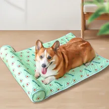 Dog Cooling Mat Breathable Bed With Pillow05