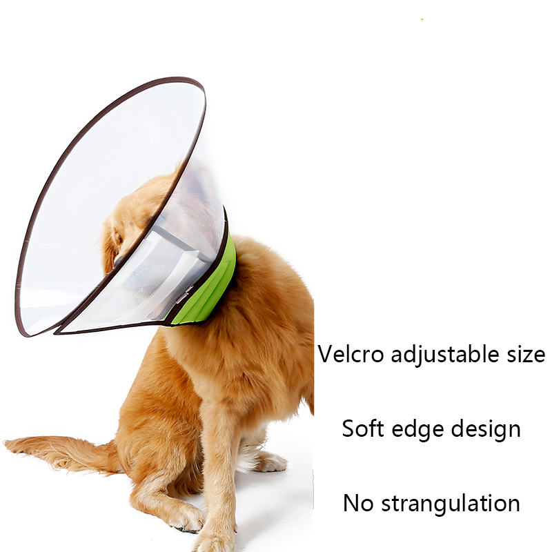 DOGLEMI Transparent Dog Cone Collar Crawlpaw