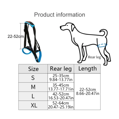 Dog Sling For Back Legs Harness 02