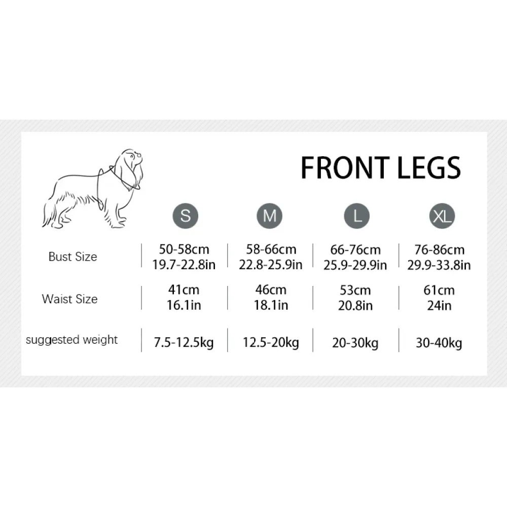 Dog Lift Harness for Front Legs