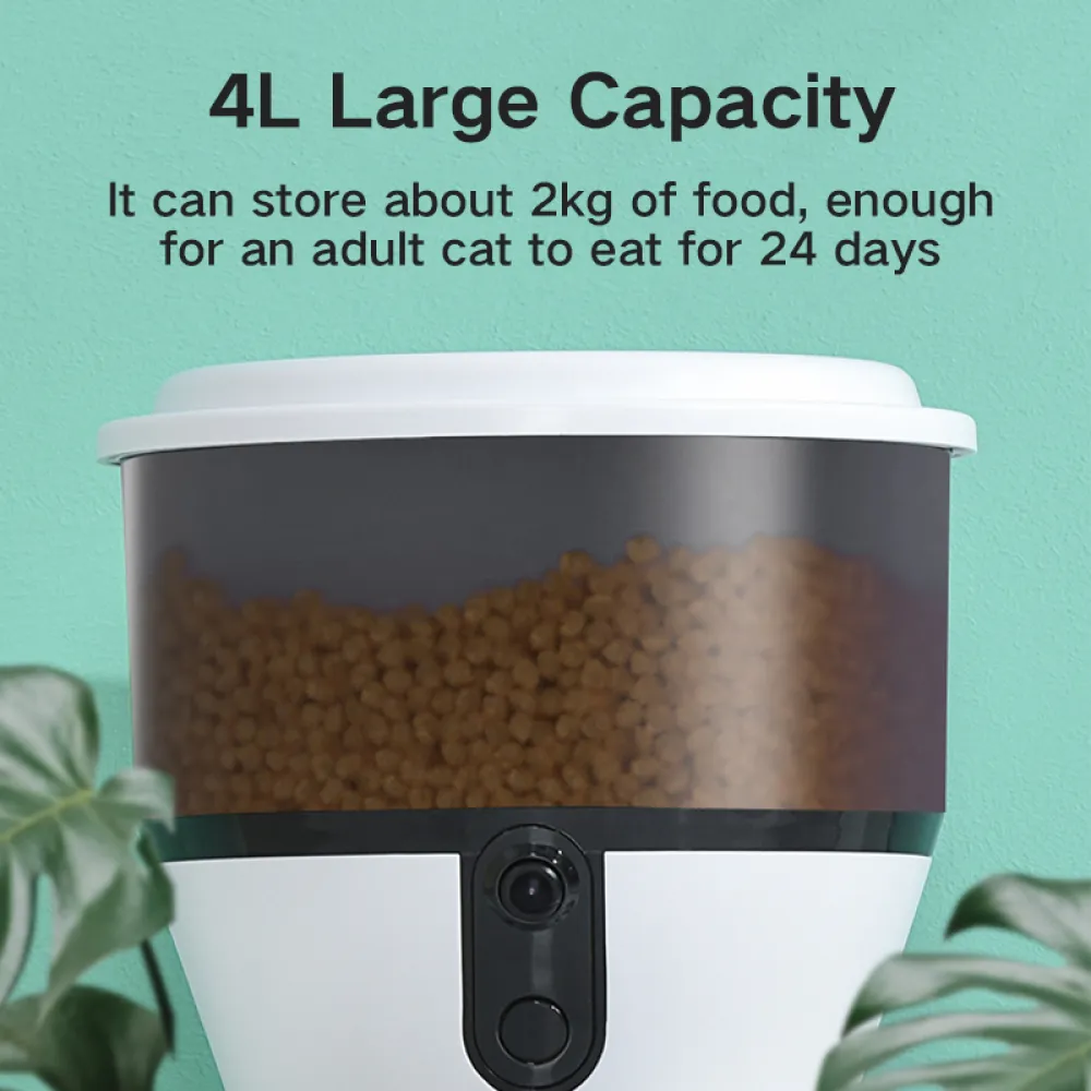 Cat Dog Wifi Smart Automatic Feeder 4L