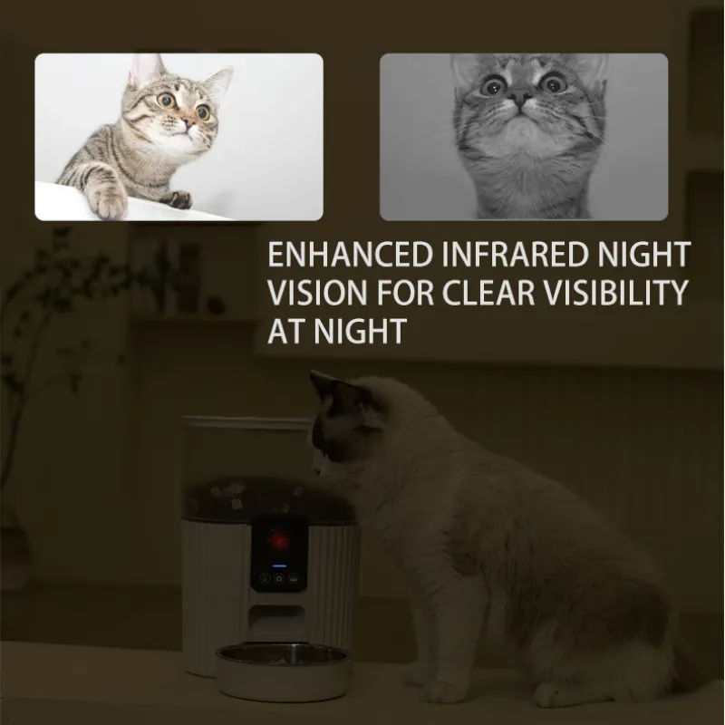 Automatic Cat Feeder With Wide Angle Hd Camera 3L04