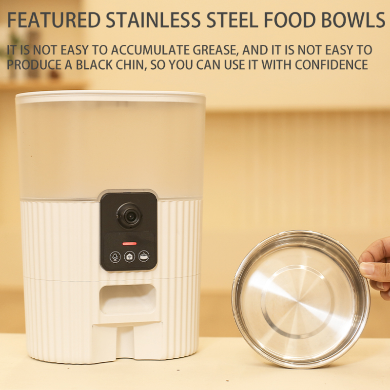 Automatic Cat Feeder With Wide Angle Hd Camera 3L