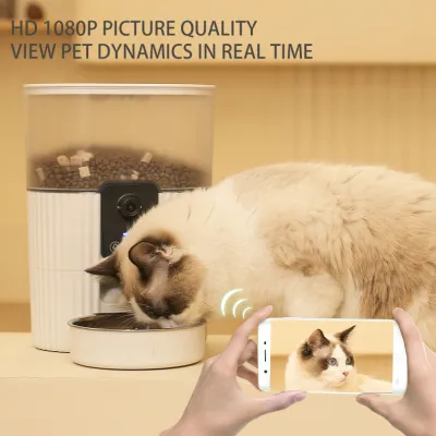 Automatic Cat Feeder With Wide Angle Hd Camera 3L 02