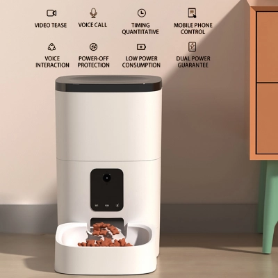 DUDUPET Cat & Dog Smart Automatic Feeder With HD Camera 4L 02
