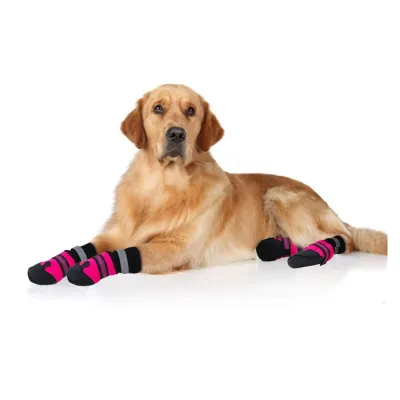 Dog Boots With Reflective Strips 01