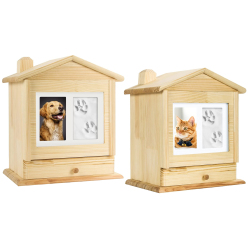 DIY Cat Dog Urns with Photo Frame and Paw Print Kit
