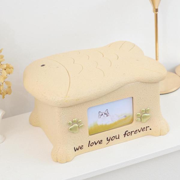 Resin Cat Urns With Photo Frame