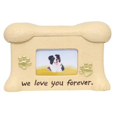 Resin Dog Urns With Photo Frame 01
