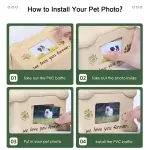Resin Cat Urns With Photo Frame