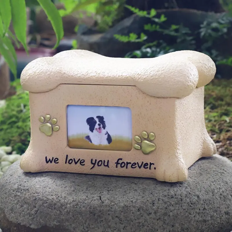 Resin Dog Urns With Photo Frame07