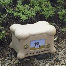 Resin Dog Urns With Photo Frame06