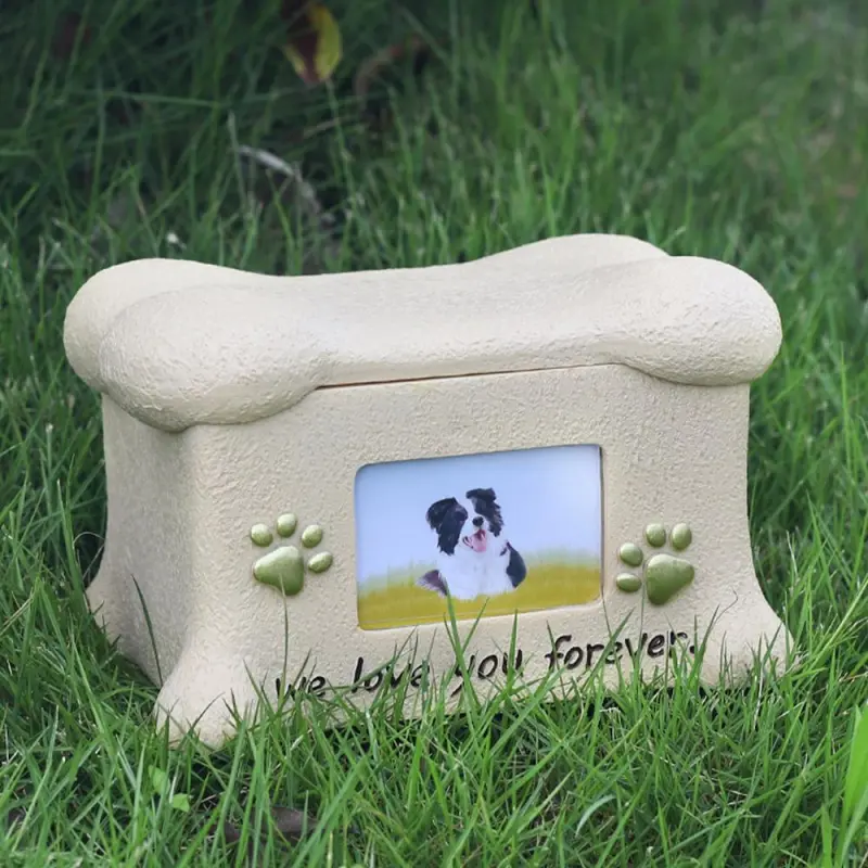 Resin Dog Urns With Photo Frame05