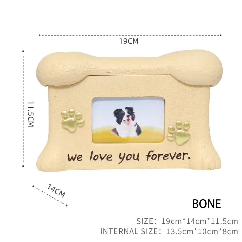 Resin Dog Urns With Photo Frame08