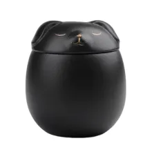 Ceramic Dog Cremation Urns With Seal Lid00