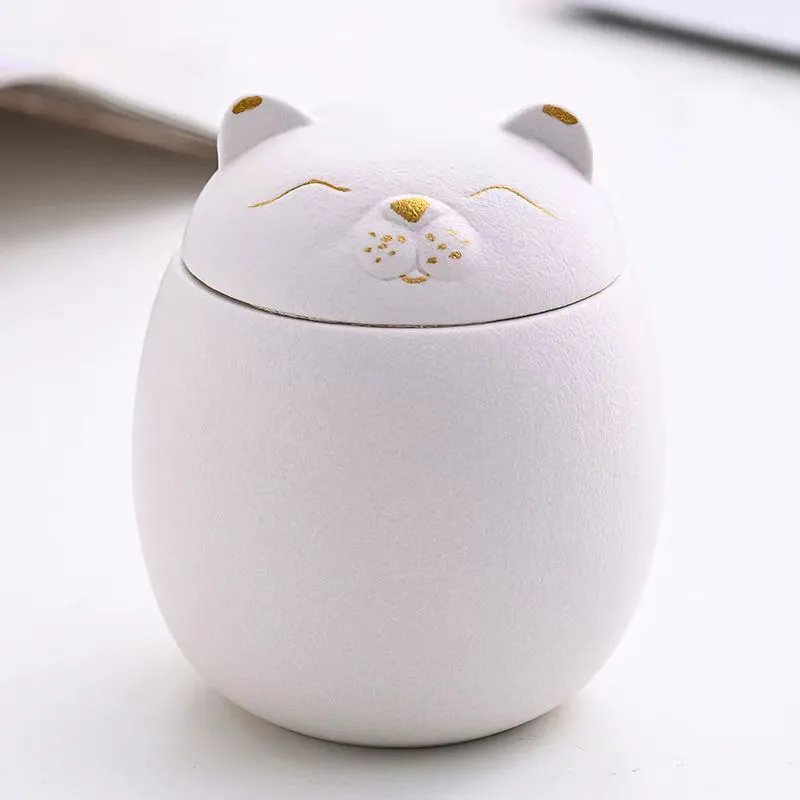 Ceramic Dog Cremation Urns With Seal Lid10