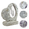 Heart Shaped With Wind Chimes Dog Headstone Customizable