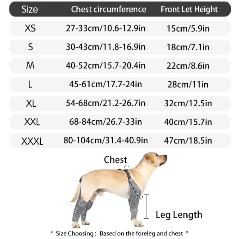 Dog Leg Sleeve for Anti-Licking Anti-Dirt