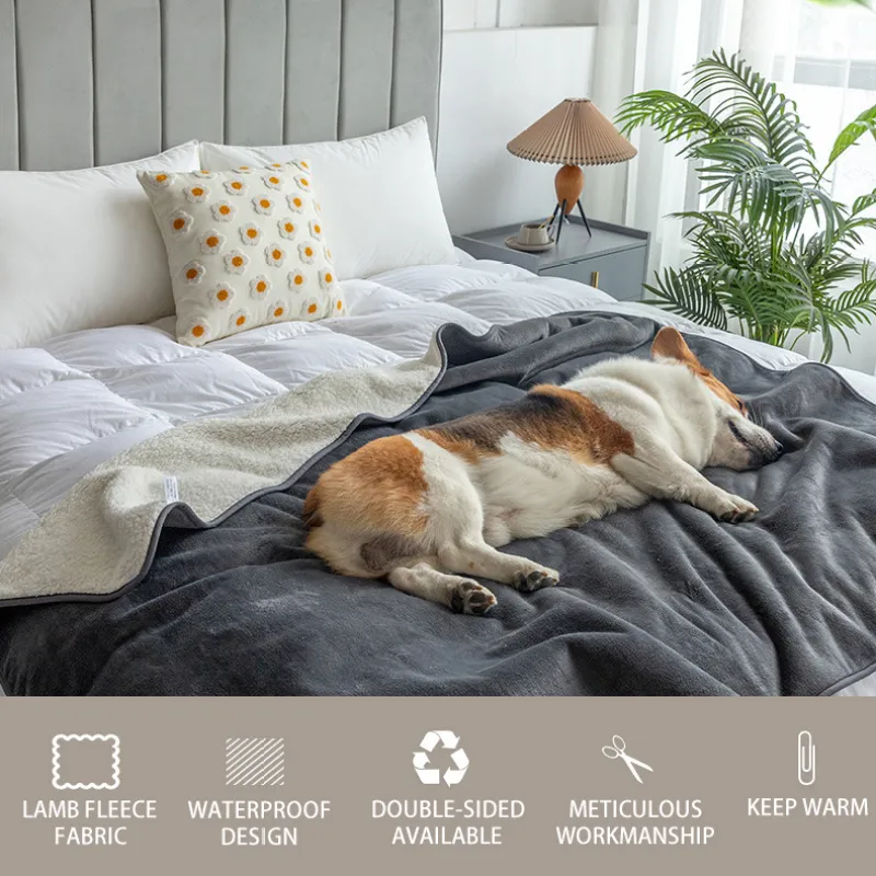 Waterproof Dog Bed Blankets01