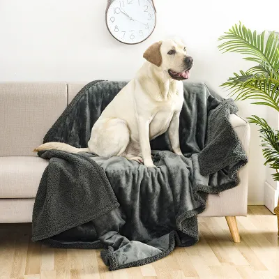 Flannel Dog Bed Blankets 01