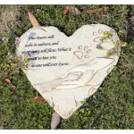 Heart-shaped Dog Headstone Monument Customizable