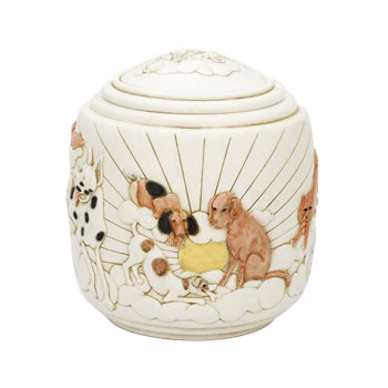 Resin Dog Cremation Urns With Seal Lid