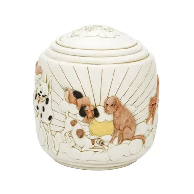 Resin Dog Cremation Urns With Seal Lid 01