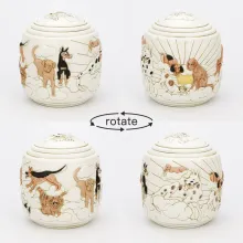 Resin Dog Cremation Urns With Seal Lid03