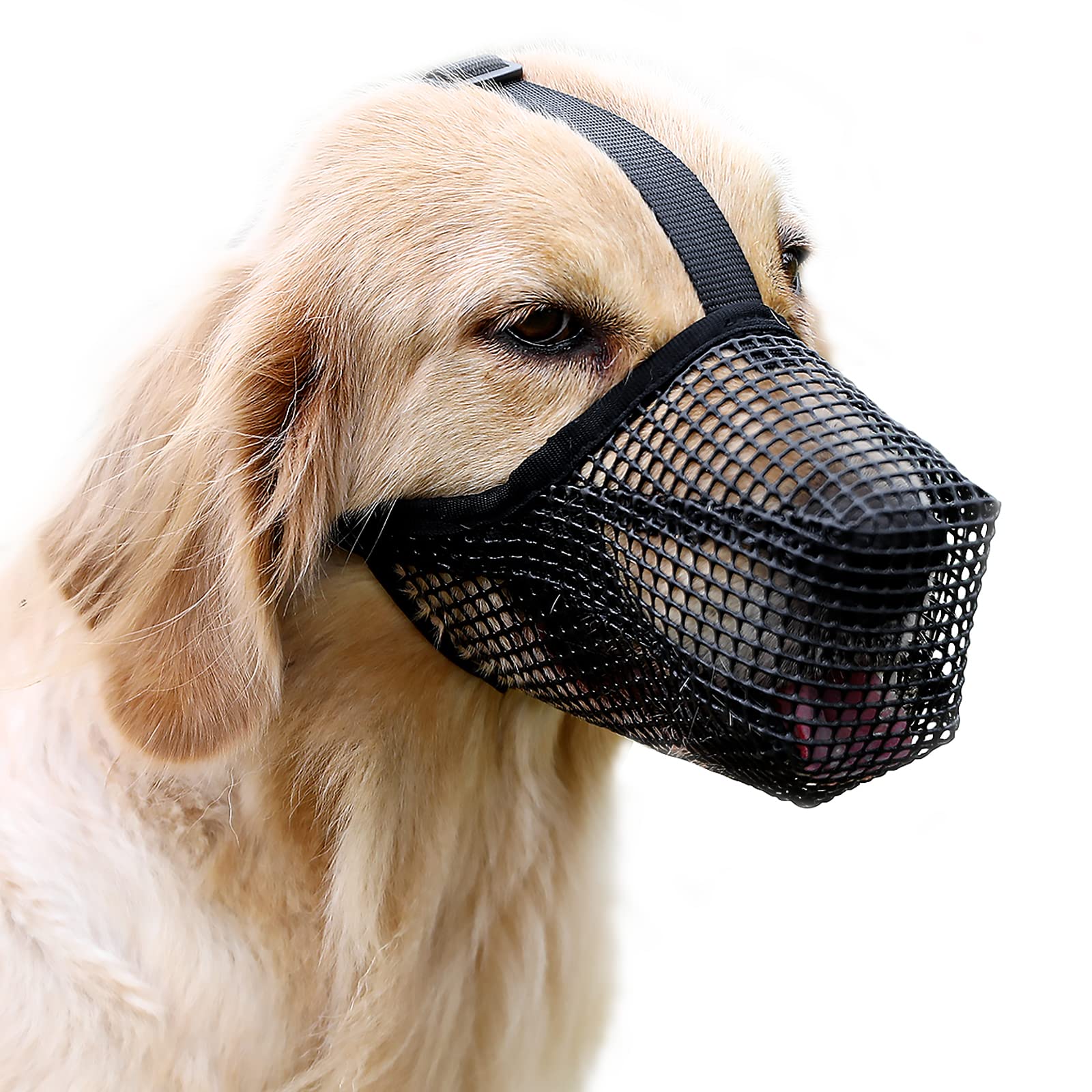 Mesh Dog Mouth Cover with Adjustable Strap - Crawlpaw