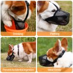 Mesh Dog Mouth Cover with Adjustable Strap