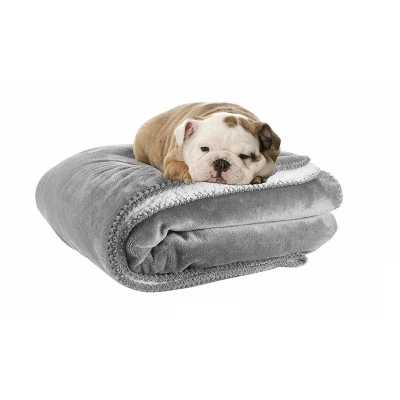 Lamb Fleece Waterproof Dog Blanket 01