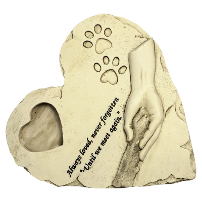 Heart-shaped Dog Headstone Can Put Photos Customizable 02